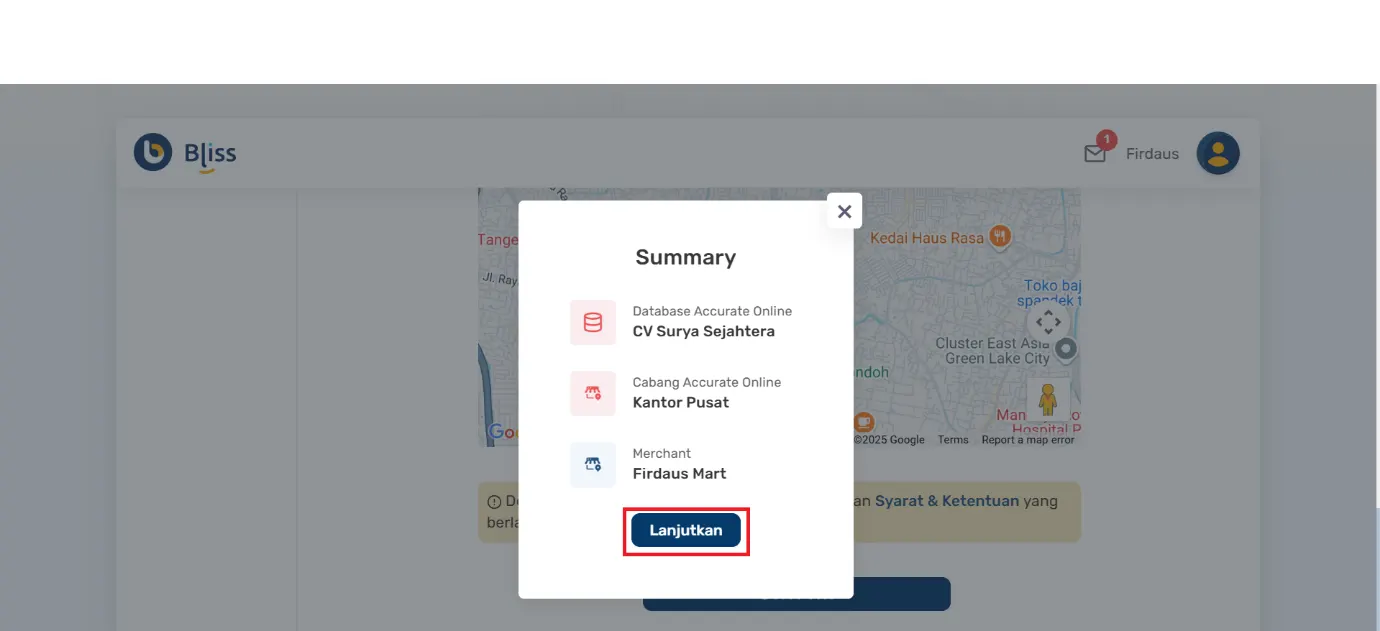 membuat merchant dengan Accurate
